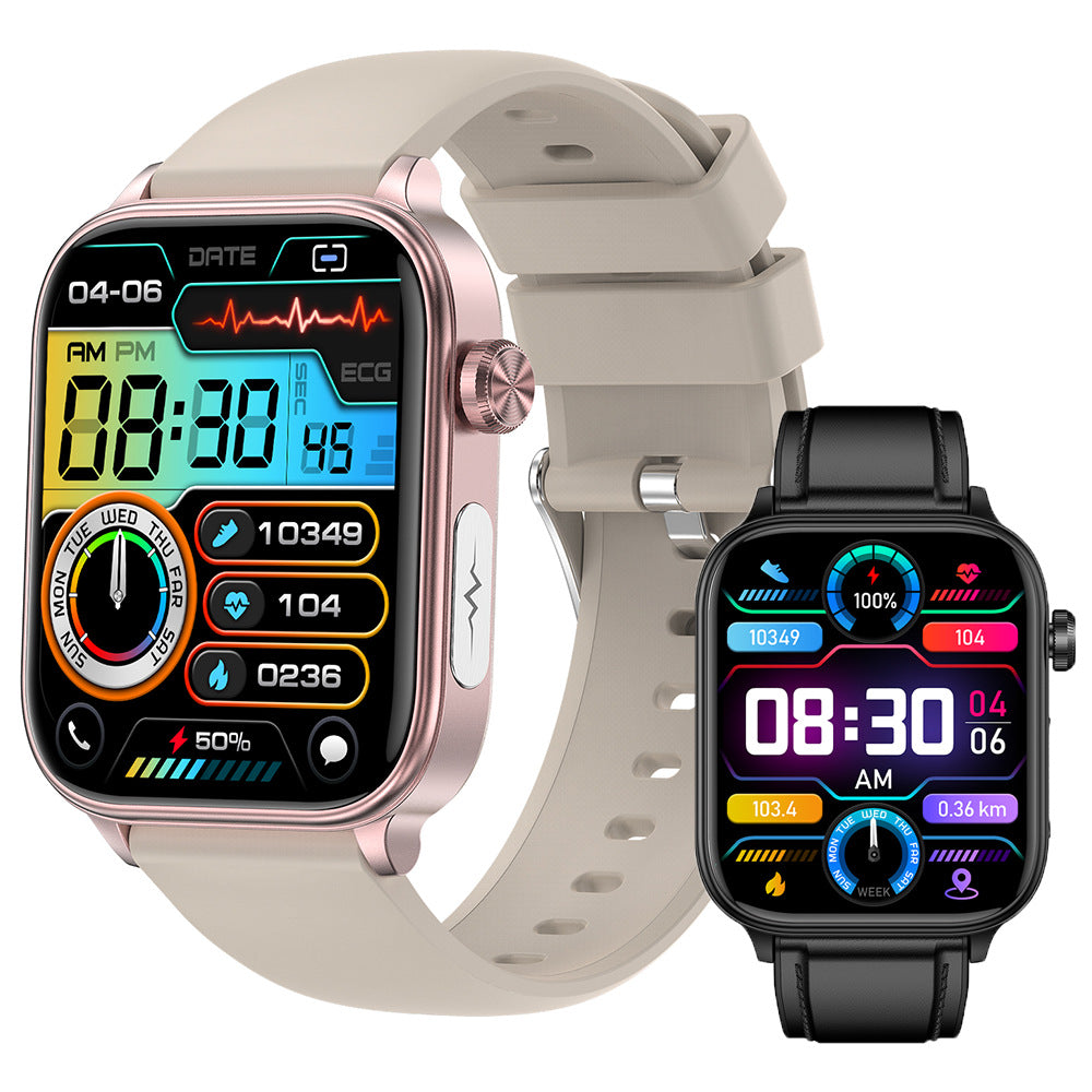 ET570 Smart Watch ECG Blood Glucose & Oxygen