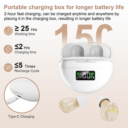 Smart Noise-Canceling BTE Hearing Aid Magnetic Charge
