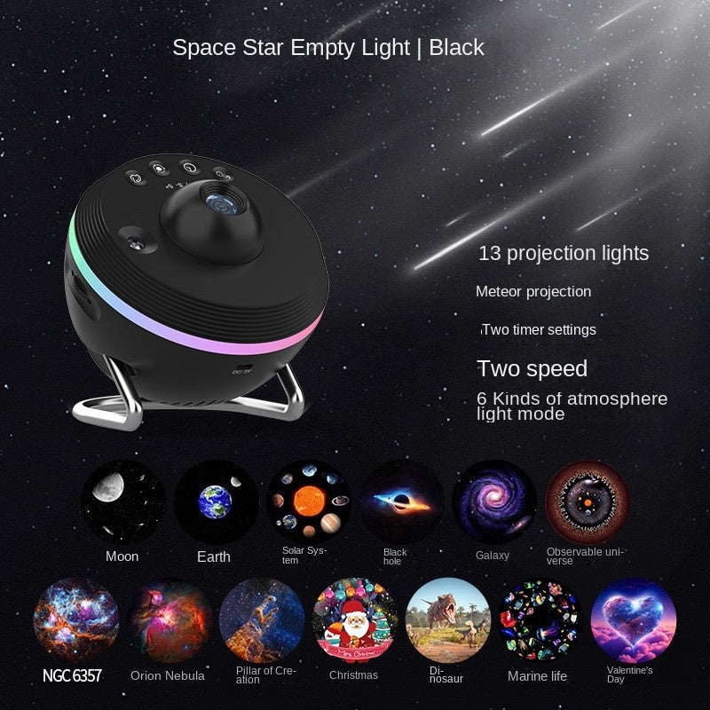 Dynamic Meteor Galaxy Star Projector