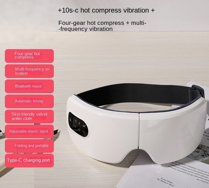 Foldable Eye Massager with Heat & Vibration