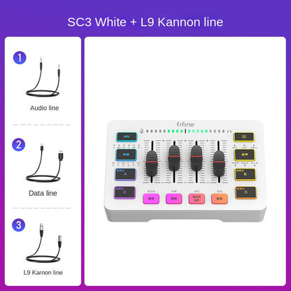 Fifine SC3 USB Sound Card & Mic Set