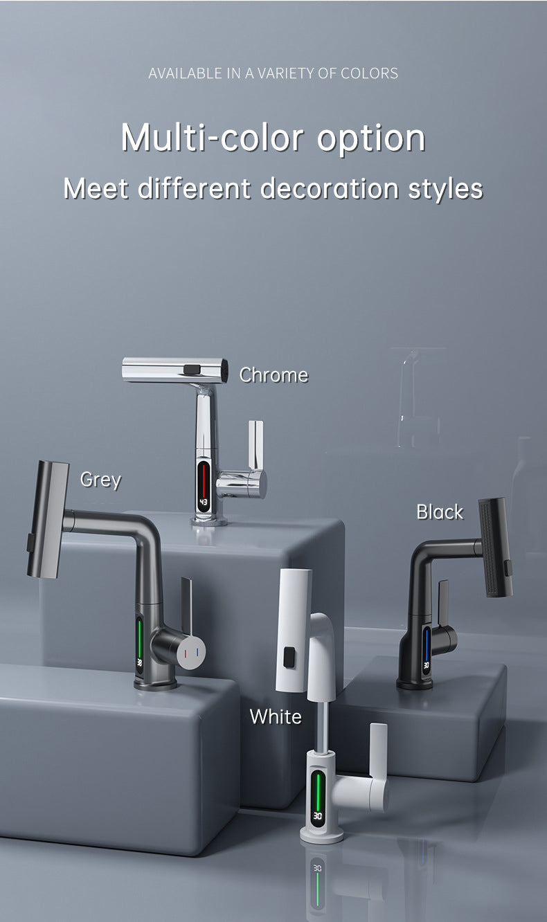 Smart Digital Display Pull-Out Faucet