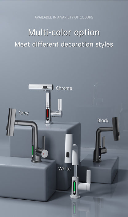 Smart Digital Display Pull-Out Faucet