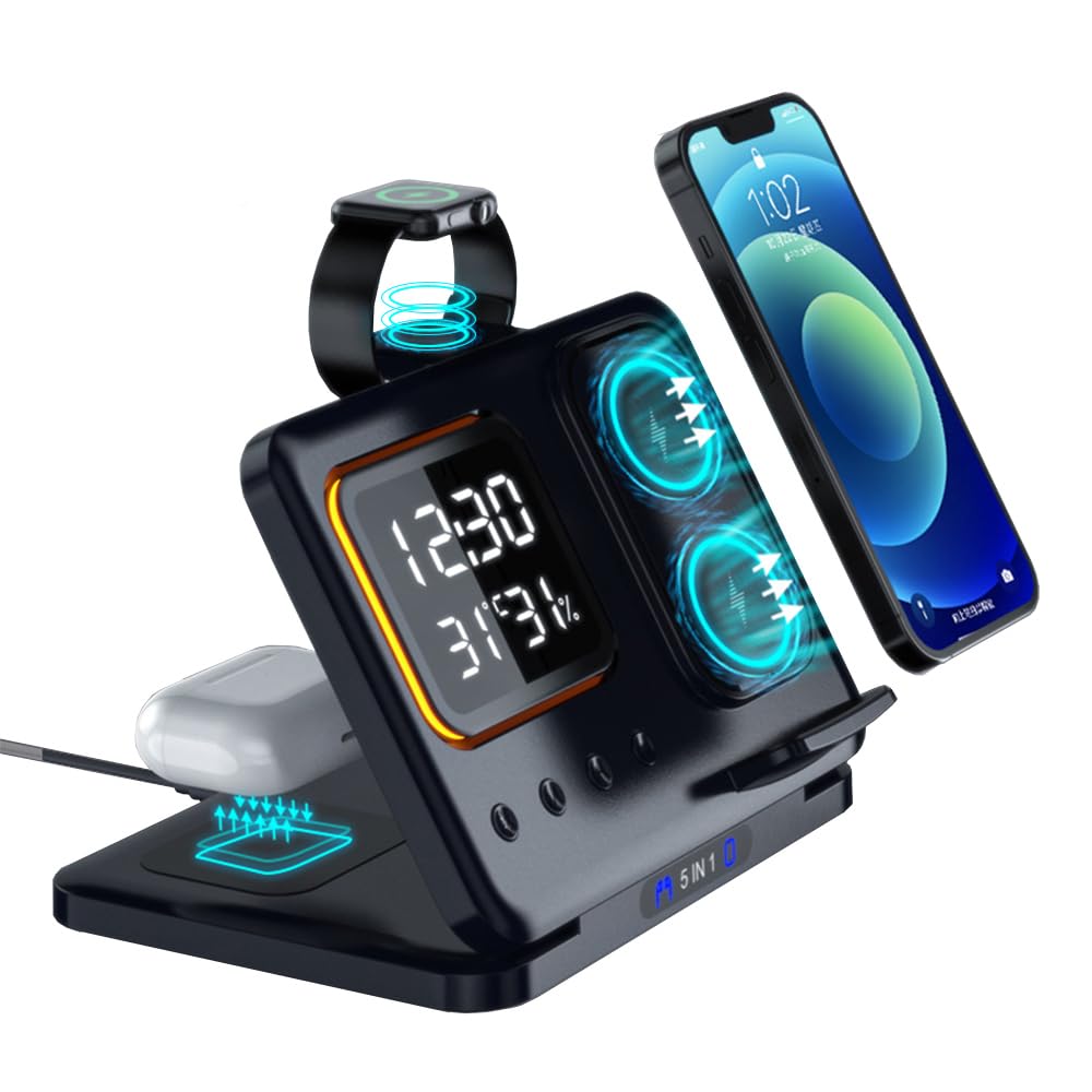 5-in-1 15W Wireless Desk Charger