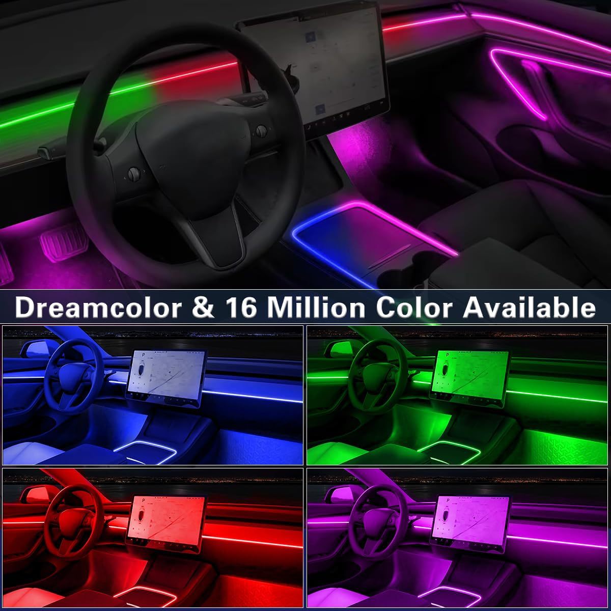 256-Color Car Ambient Lighting with Welcome Light