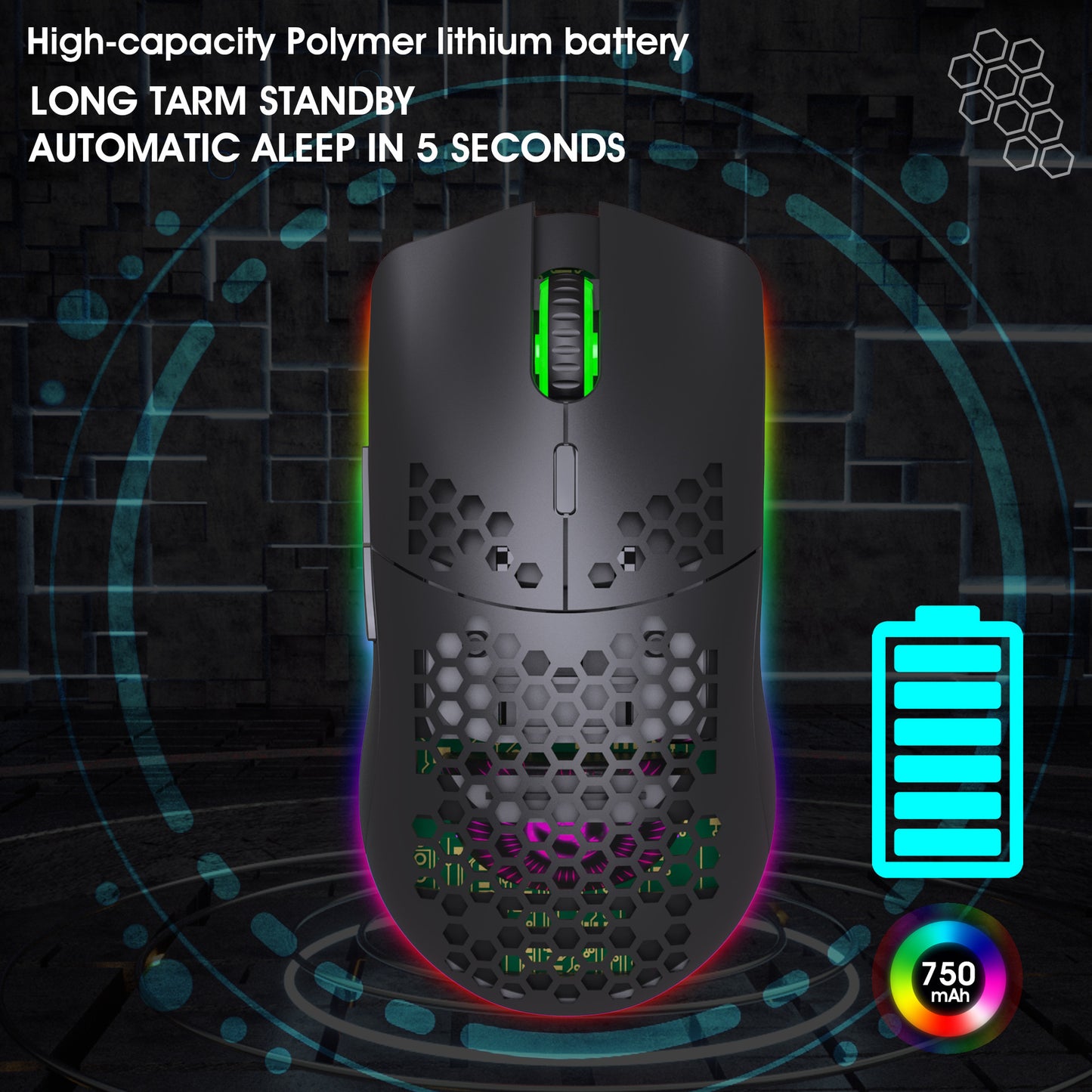 RGB Wireless Lightweight Gaming Mouse