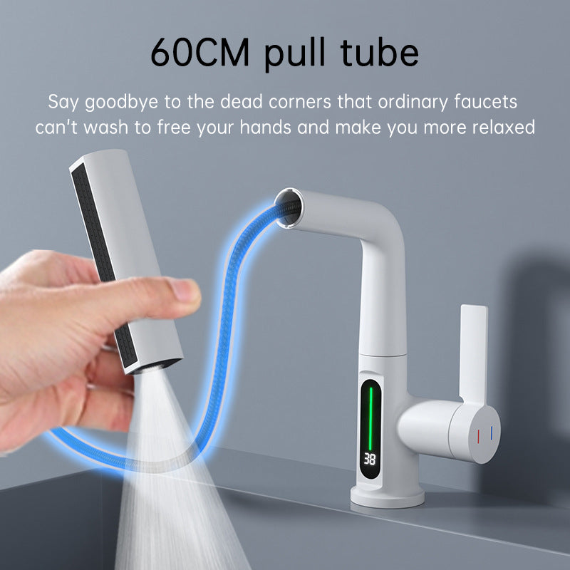 Smart Digital Display Pull-Out Faucet
