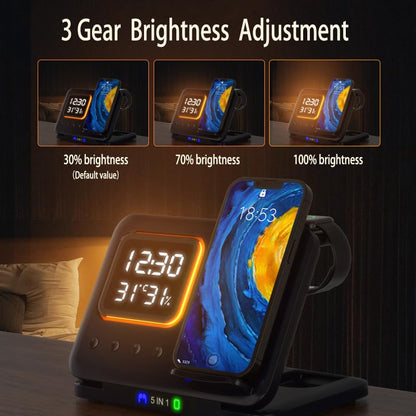 5-in-1 15W Wireless Desk Charger