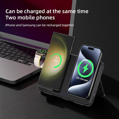 3-in-1 Wireless Charger 15W for iPhone & Samsung