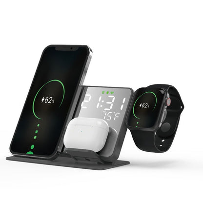 2-in-1 Wireless Charging Alarm Clock 15W
