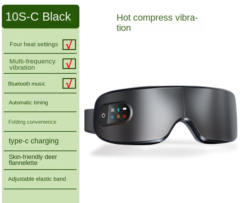 Foldable Eye Massager with Heat & Vibration