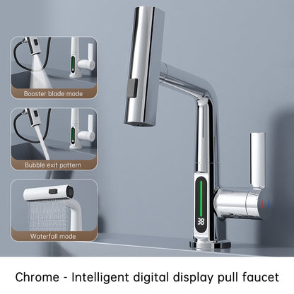 Smart Digital Display Pull-Out Faucet