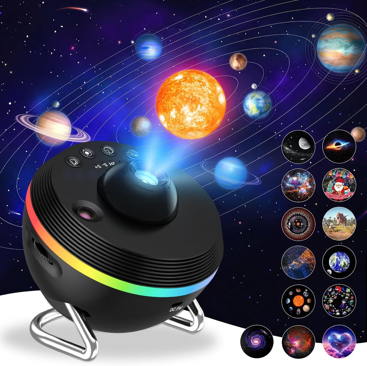 Dynamic Meteor Galaxy Star Projector