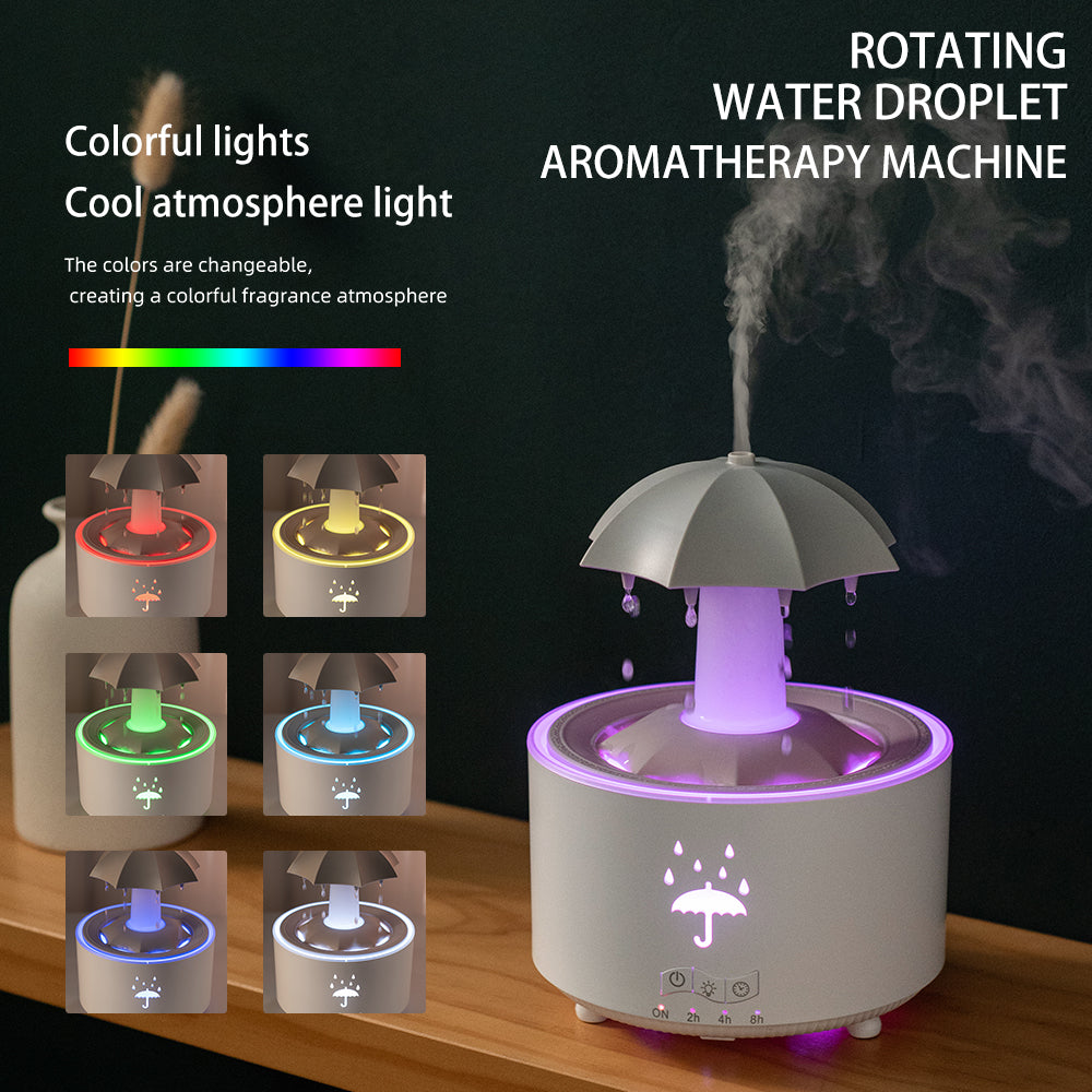 Rotating Rainbow Humidifier & Aroma Diffuser