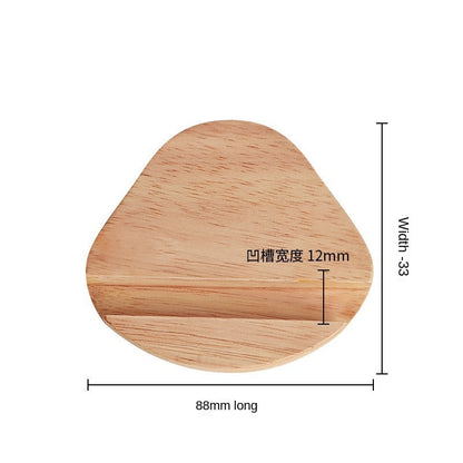 Walnut Wooden Headphone Stand - Real Wood Headphone Holder Display Rack