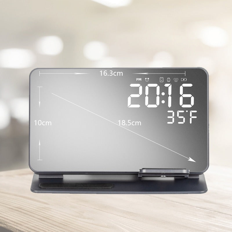 2-in-1 Wireless Charging Alarm Clock 15W