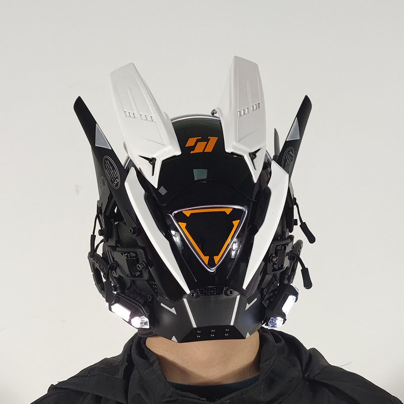 Cyberpunk LED Light-Up Festival Mask