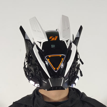 Cyberpunk LED Light-Up Festival Mask