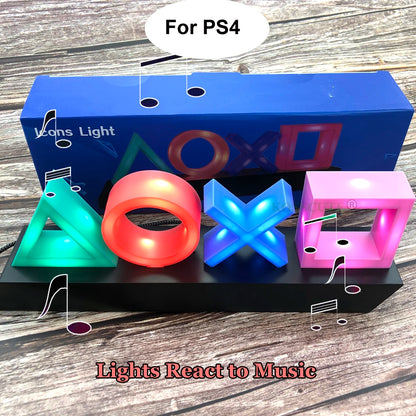 PS4 Voice Control RGB Game Icon Light