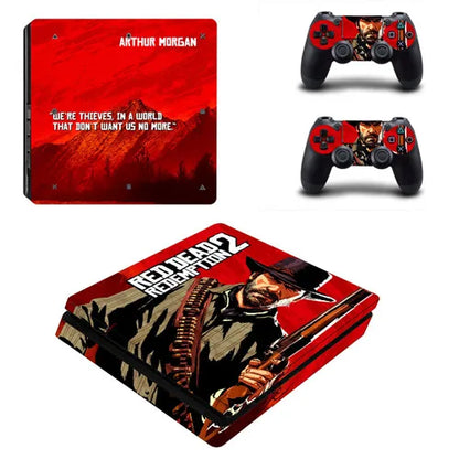 Red Dead Redemption 2 PS4 Slim Skin Sticker Set