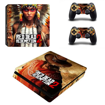 Red Dead Redemption 2 PS4 Slim Skin Sticker Set