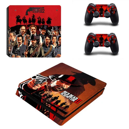 Red Dead Redemption 2 PS4 Slim Skin Sticker Set