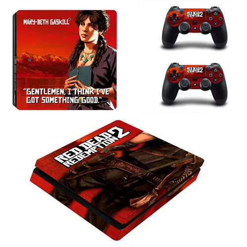 Red Dead Redemption 2 PS4 Slim Skin Sticker Set