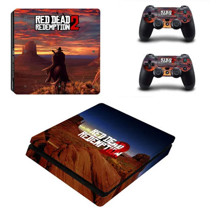 Red Dead Redemption 2 PS4 Slim Skin Sticker Set