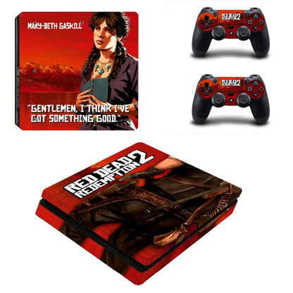 Red Dead Redemption 2 PS4 Slim Skin Sticker Set