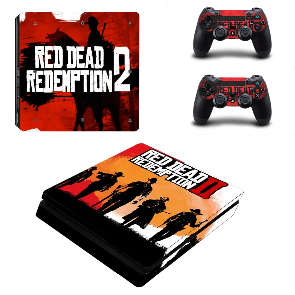 Red Dead Redemption 2 PS4 Slim Skin Sticker Set
