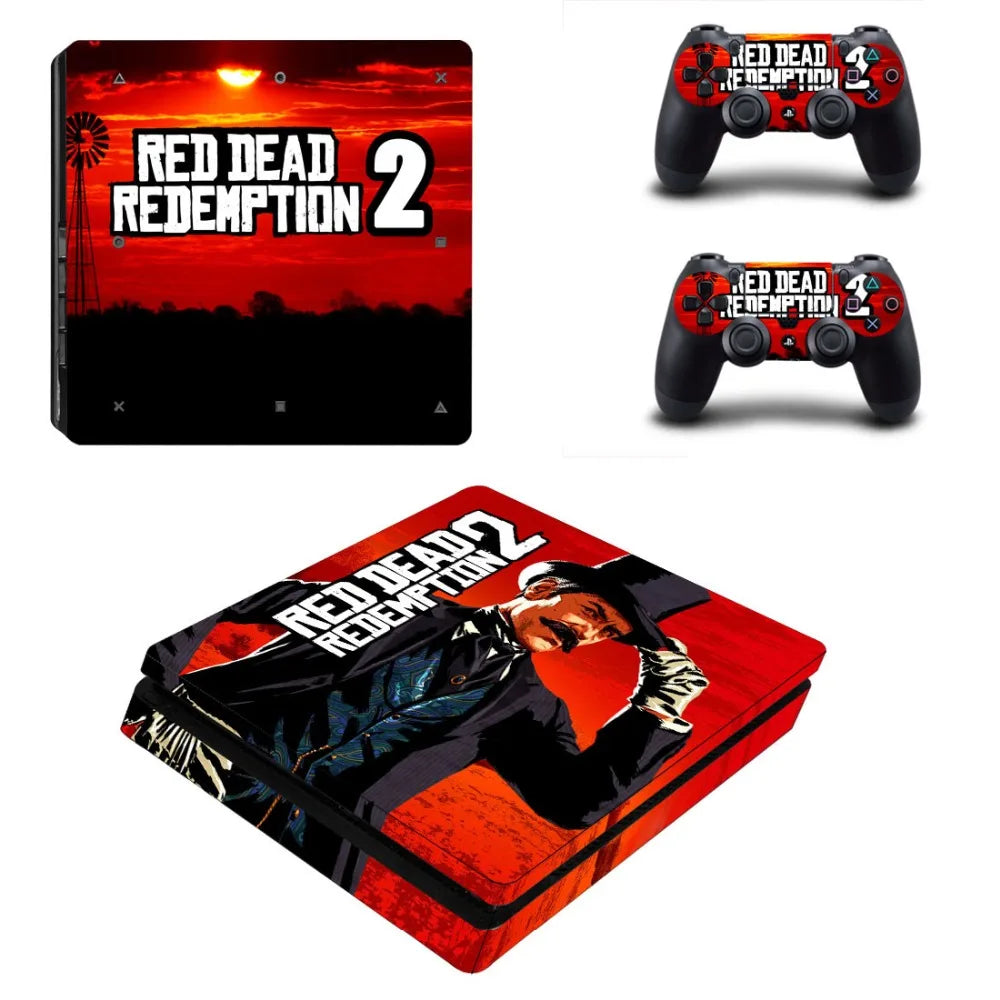 Red Dead Redemption 2 PS4 Slim Skin Sticker Set